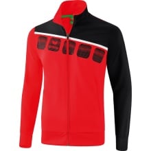 Erima Trainingsjacke 5-C rot/schwarz/weiss Herren