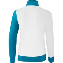 Erima Trainingsjacke 5C (elastisch, feuchtigkeitsregulierend) weiss/hellblau Damen