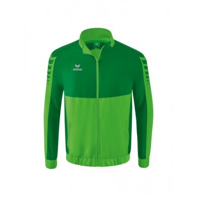 Erima Präsentationsjacke Six Wings (100% Polyester, Stehkragen, ohne Innenfutter) grün/smaragd Herren