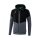 Erima Trainingsjacke Squad Tracktop Jacke mit Kapuze schwarz/grau Herren