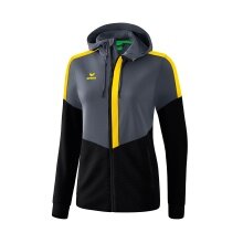 Erima Trainingsjacke Squad grau/schwarz/gelb Damen