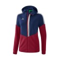 Erima Trainingsjacke Squad navyblau/bordeaux Damen
