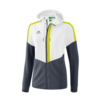 Erima Trainingsjacke Squad weiss/grau/lime Damen