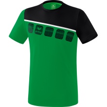 Erima Sport-Tshirt 5C (100% Polyester) grün/schwarz/weiss Herren