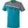 Erima Sport-Tshirt 5C (100% Polyester) blau/grau/weiss Herren