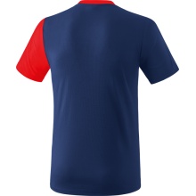 Erima Sport-Tshirt 5C (100% Polyester) navyblau/rot Herren