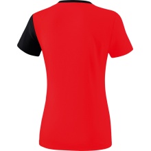 Erima Sport-Shirt 5C (100% Polyester) rot/schwarz Damen