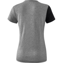 Erima Sport-Shirt 5C (100% Polyester) schwarz/grau Damen