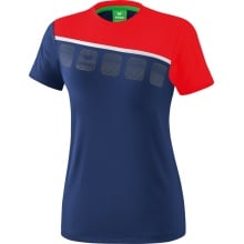 Erima Sport-Shirt 5-C navy/rot/weiß Damen