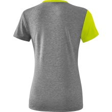 Erima Sport-Shirt 5C grau/lime Damen