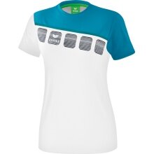 Erima Sport-Shirt 5C weiss/blau Damen