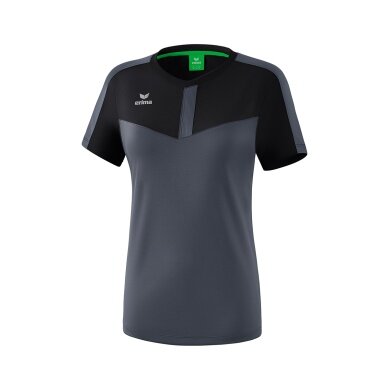 Erima Sport-Shirt Squad #20 schwarz/grau Damen