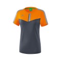 Erima Sport-Shirt Squad grau/orange Damen