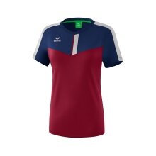 Erima Sport-Shirt Squad #20 navyblau/bordeaux/grau Damen