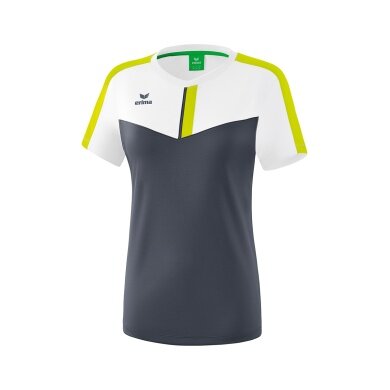 Erima Sport-Shirt Squad #20 weiss/grau/lime Damen