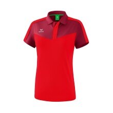 Erima Sport-Polo Squad (100% Polyester) bordeaux/rot Damen