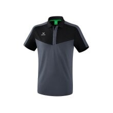 Erima Sport-Polo Squad (100% Polyester) schwarz/grau Herren