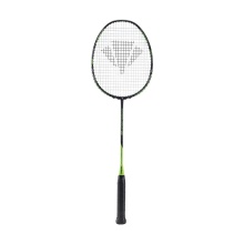Carlton Badmintonschläger Powerblade EX 200 (84g/ausgewogen/mittel) schwarz/grün - besaitet -