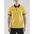 Craft Sport-Polo Pro Control (100% Polyester) gelb/schwarz Herren
