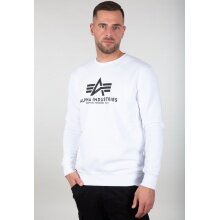 Alpha Industries Pullover Basic (Baumwolle) Sweater weiss Herren