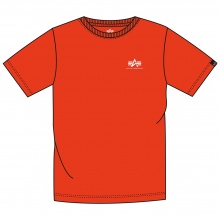Alpha Industries Tshirt Basic T Small Logo (Baumwolle) atomic rot Herren