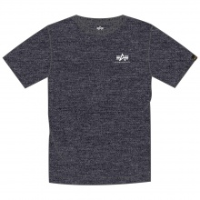 Alpha Industries Tshirt Basic T Small Logo (Baumwolle) charcoalgrau Herren