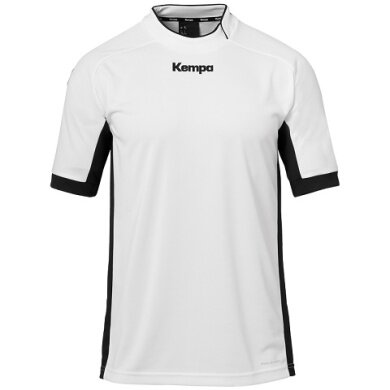 Kempa Sport-Trikot Prime (100% Polyester) weiss/schwarz Herren