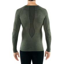 Falke Langarmshirt Wool Tech (Merinowolle) Unterwäsche olive Herren