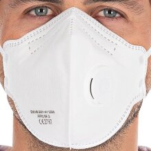 Hygostar FFP2 NR D Mund- und Nasenmaske - Atemschutzmaske mit Ventil - 10er Box