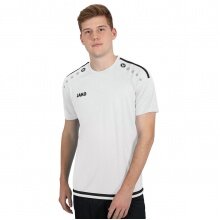 JAKO Sport-Tshirt Trikot Striker 2.0 KA (100% Polyester Keep Dry) weiss/schwarz Herren