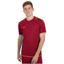 JAKO Sport-Tshirt Trikot Striker 2.0 KA (100% Polyester Keep Dry) Kurzarm burgund/neonorange Jungen