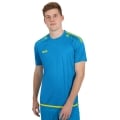 JAKO Sport-Tshirt Trikot Striker 2.0 KA (100% Polyester Keep Dry) Kurzarm hellblau/neongelb Herren