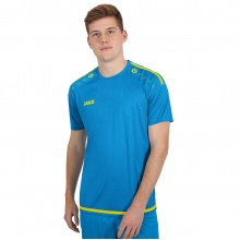 JAKO Sport-Tshirt Trikot Striker 2.0 KA (100% Polyester Keep Dry) Kurzarm hellblau/neongelb Herren