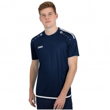JAKO Sport-Tshirt Trikot Striker 2.0 KA (100% Polyester Keep Dry) dunkelblau/weiss Herren