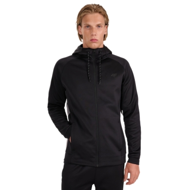 4F Lauf-Trainingsjacke FNK M587 mit Kapuze (bequeme Passform, 4FDry-Technologie) schwarz Herren