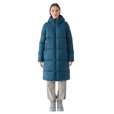 4F Wintermantel F475 Down Jacket (Daunenmantel, warm, wasserabweisend) tealblau Damen