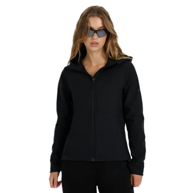 4F Softshelljacke F359 mit Kapuze (winddicht) schwarz Damen