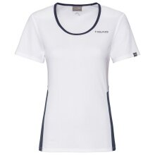 Head Tennis-Shirt Club Technical weiss/dunkelblau Damen