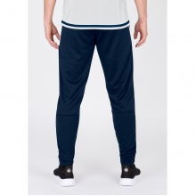 JAKO Trainingshose Pant Active (100% Polyester) lang marineblau/weiss Jungen