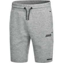JAKO Sporthose Short Premium Basics (Double-Tech-Knit) kurz hellgrau Damen
