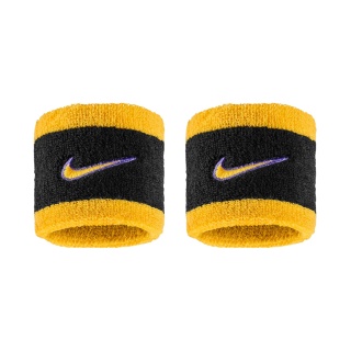 Nike Schweissband Swoosh Classic (Baumwollmix) 2025 schwarz/gelb - 2 Stück