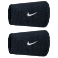 Nike Schweissband Swoosh Classic Doublewide Jumbo (Baumwollmix) 2025 schwarz - 2 Stück