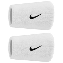 Nike Schweissband Swoosh Classic Doublewide Jumbo (Baumwollmix) 2025 weiss - 2 Stück
