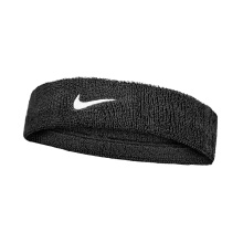 Nike Stirnband Swoosh Classic (Baumwollmix) 2025 schwarz - 1 Stück