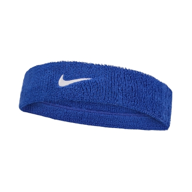 Nike Stirnband Swoosh Classic (Baumwollmix) 2025 royalblau - 1 Stück