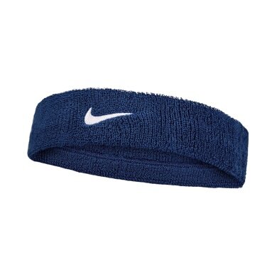 Nike Stirnband Swoosh Classic (Baumwollmix) 2025 navyblau - 1 Stück