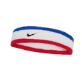 Nike Stirnband Swoosh Classic (Baumwollmix) 2025 weiss/blau/rot - 1 Stück