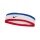 Nike Stirnband Swoosh Classic (Baumwollmix) 2025 weiss/blau/rot - 1 Stück