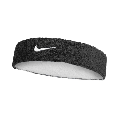 Nike Stirnband Swoosh Classic Reversible (Baumwollmix) 2025 schwarz/weiss - 1 Stück