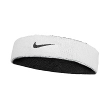 Nike Stirnband Swoosh Classic Reversible (Baumwollmix) 2025 schwarz/weiss - 1 Stück
